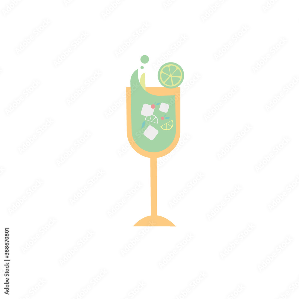 Summer Juice Drink Icon Clipart Vector Design Summer Juice Drink Icon Clipart Vector Design