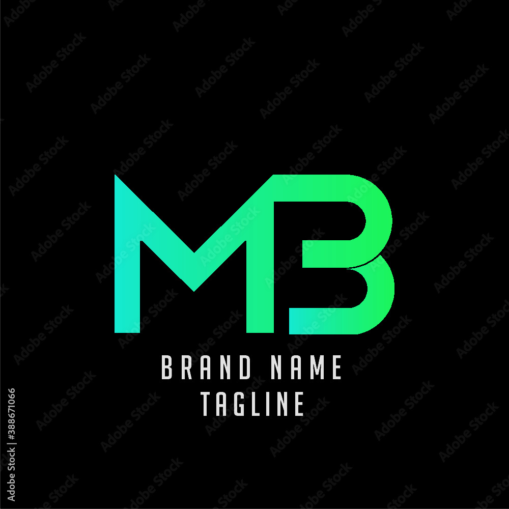 MB initials logo, name initials logo, company initials logo, person initials logo. MB initials logo, name initials logo, company initials logo, person initials logo.