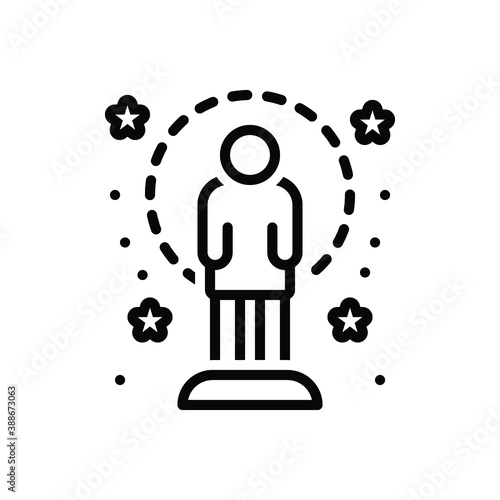 Black line icon for amazing 