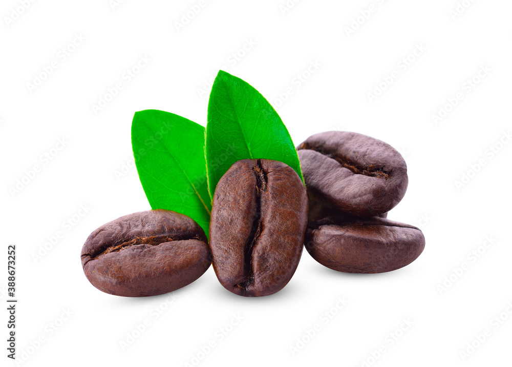 Coffee beans isolated on white background Coffee beans isolated on white background