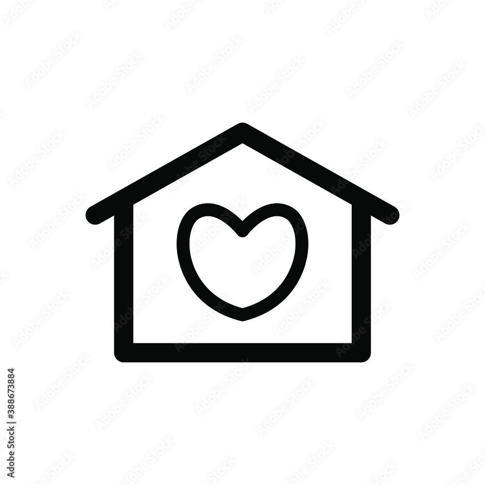 Home with love icon