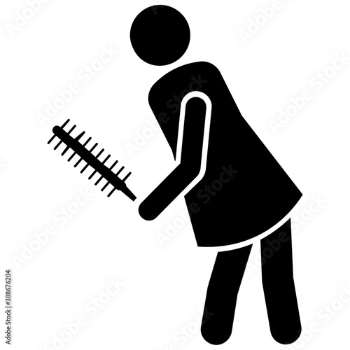 Girl Dusting 