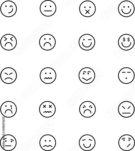
Smiley Colored Vector Icons 
