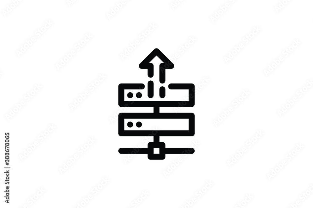 Hosting Outline Icon - Server Alive Hosting Outline Icon - Server Alive