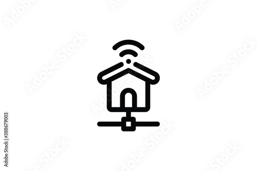 Hosting Outline Icon - Home Server