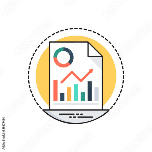 A sheet with statistical analysis representing market analysis