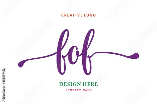 FOF lettering logo is simple, easy to understand and authoritative