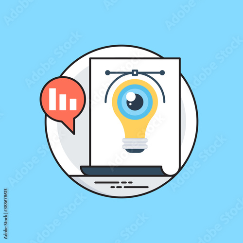 
Mobile app development flat design icon 
