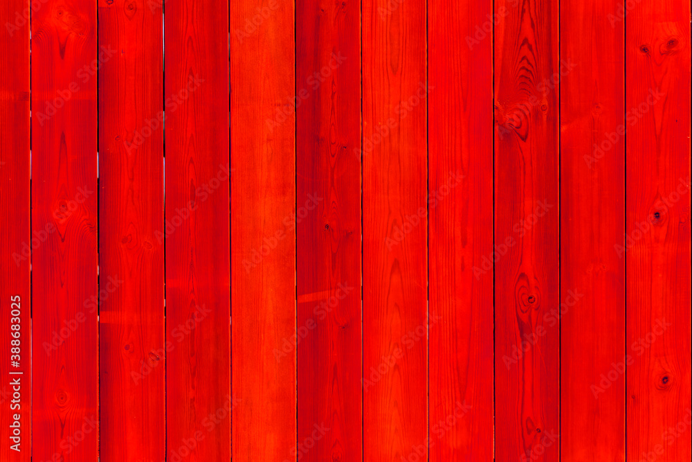 Palissade de bois rouge Palissade de bois rouge