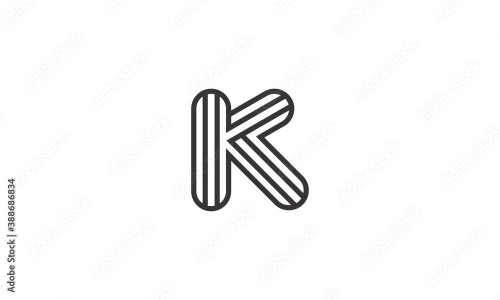 Logo initial K Logo initial K