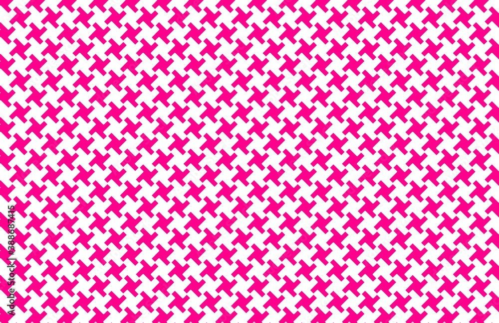 Seamless houndstooth pattern background with pink and white Seamless houndstooth pattern background with pink and white