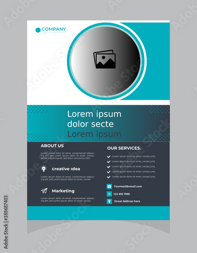 Corporate flyer template.
