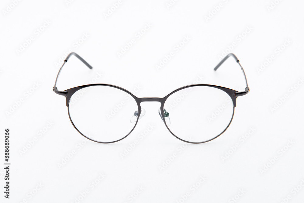 Fashion sunglasses black frames on white background. Fashion sunglasses black frames on white background.