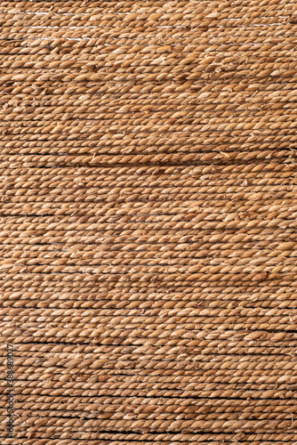 Close up. Detail photo of threads rope.