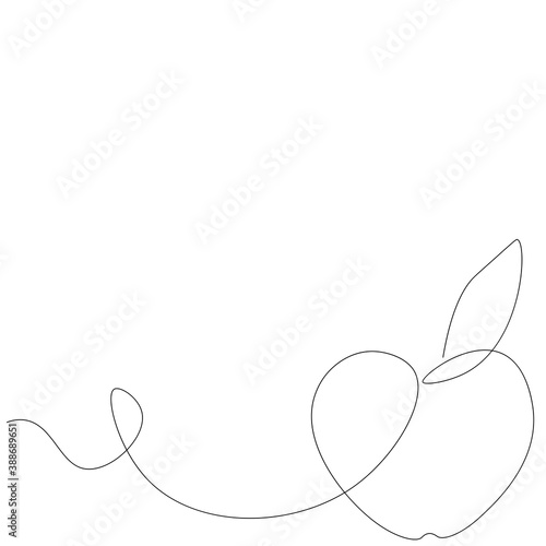 Apple fruit on white background vector illustration 
