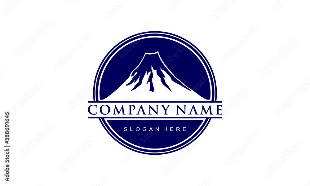 Obraz premium Volcanoe illustration vector design