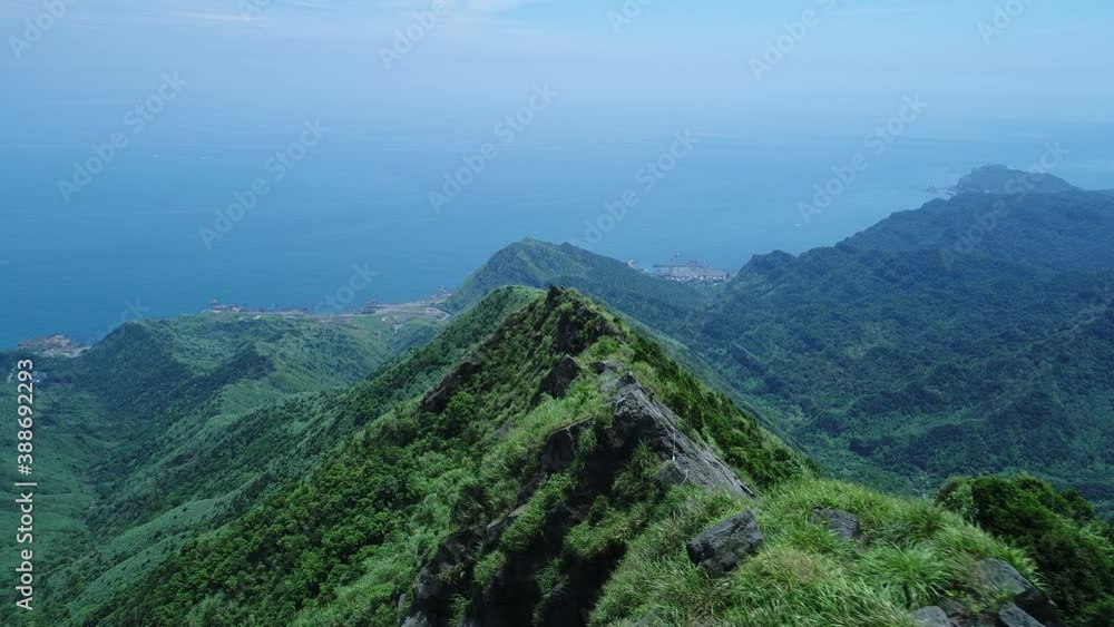 June 22, 2017, Jinguashi Mountain Area and Seascape in the Northeast of Taiwan. June 22, 2017, Jinguashi Mountain Area and Seascape in the Northeast of Taiwan.