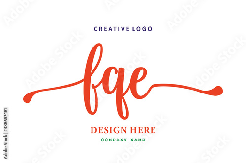 FQE lettering logo is simple, easy to understand and authoritative photo