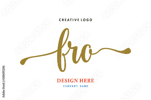 FRO lettering logo is simple, easy to understand and authoritative