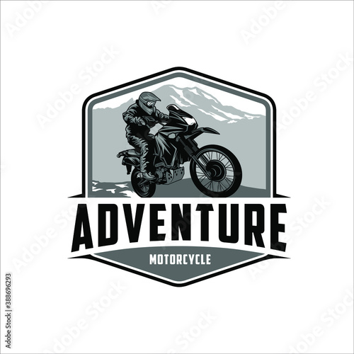 Adventure using a Motorcycle around The Mountain Trails
