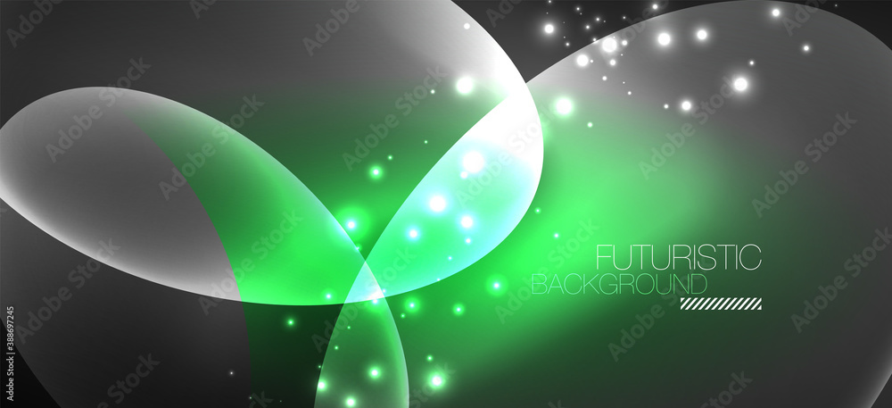 Neon ellipses abstract backgrounds. Shiny bright round shapes glowing in the dark. Vector futuristic illustrations for covers, banners, flyers and posters and other Neon ellipses abstract backgrounds. Shiny bright round shapes glowing in the dark. Vector futuristic illustrations for covers, banners, flyers and posters and other