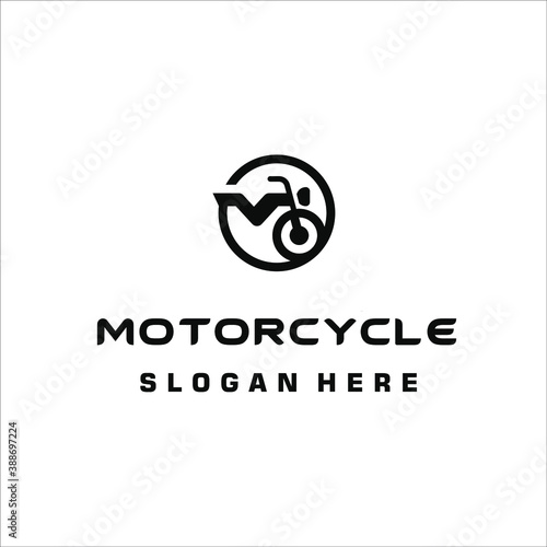Motorcycle with a simple style has a form of initials M