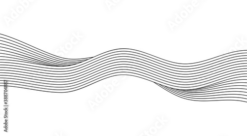 black and white line stripe wave background