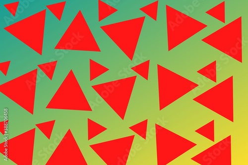red triangle abstract or illustration for video background