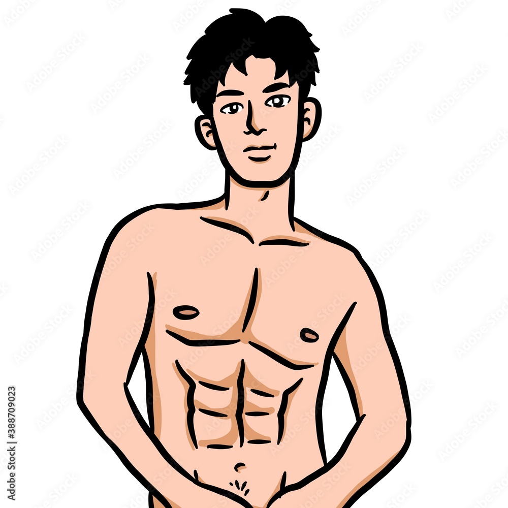 cartoon cute man on white background cartoon cute man on white background