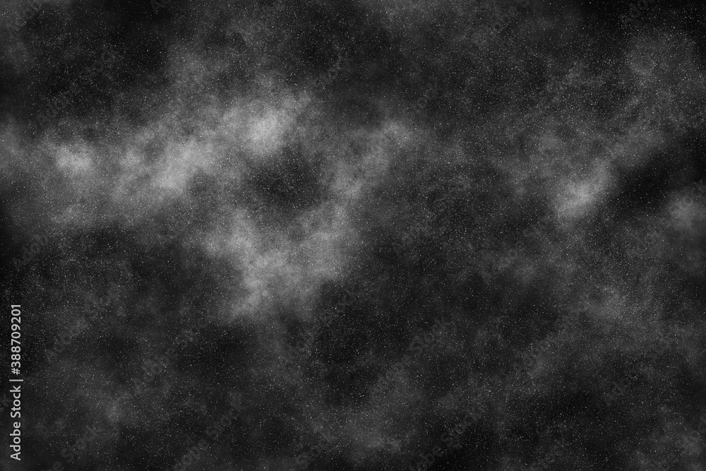 gray dust overlay particle abstract glitter grunge texture and texture effect isolated on black.