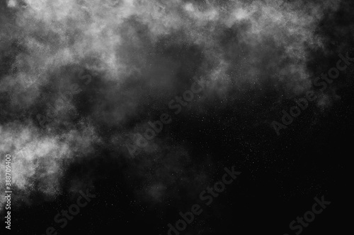 gray dust overlay particle abstract grunge texture and texture effect isolated on black.