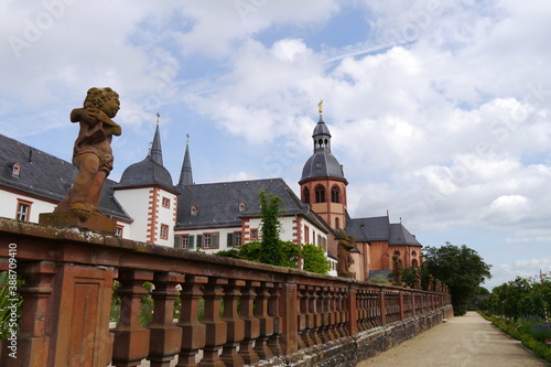Konventgarten Basilika in Seligenstadt in Hessen