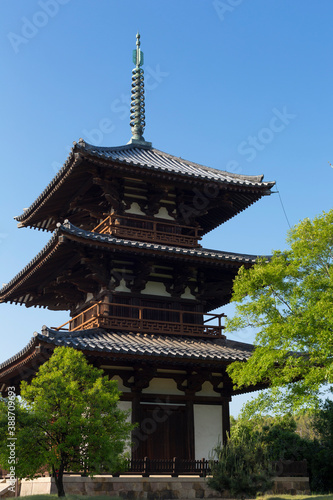 法起寺の三重塔 © Paylessimages