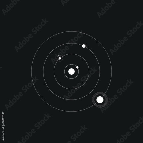 Geometric element, symbol, emblem. Decorative ornament. Vector illustrarion eps 10.