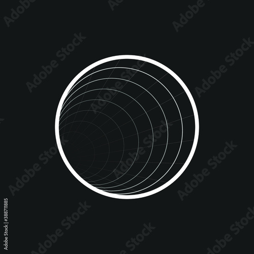Geometric element, symbol, emblem. Decorative ornament. Vector illustrarion eps 10.