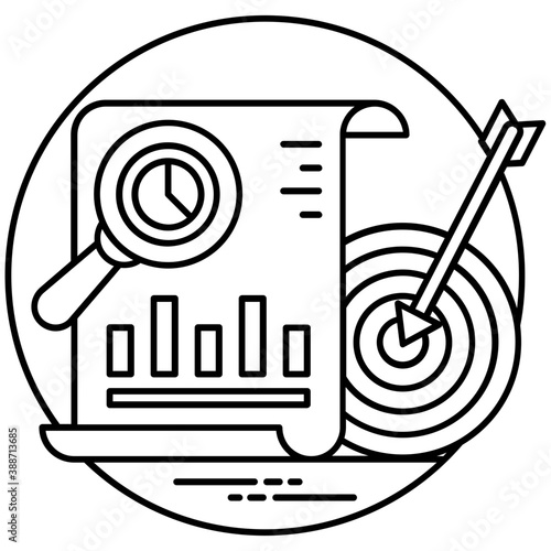 A sheet with statistical analysis representing market analysis