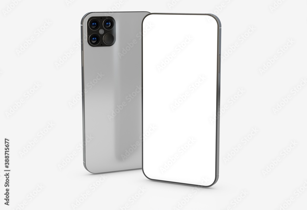 a digital smartphone device mobile phone 3d isolated a digital smartphone device mobile phone 3d isolated