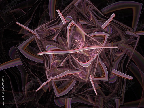 Imaginatory fractal background Image