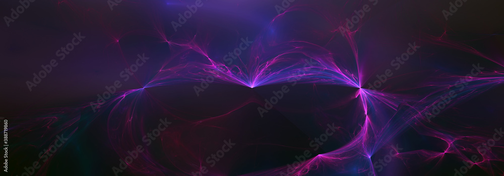 Abstract lightning fractal background