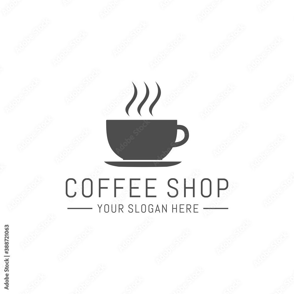 coffee shop logo template vector coffee shop logo template vector