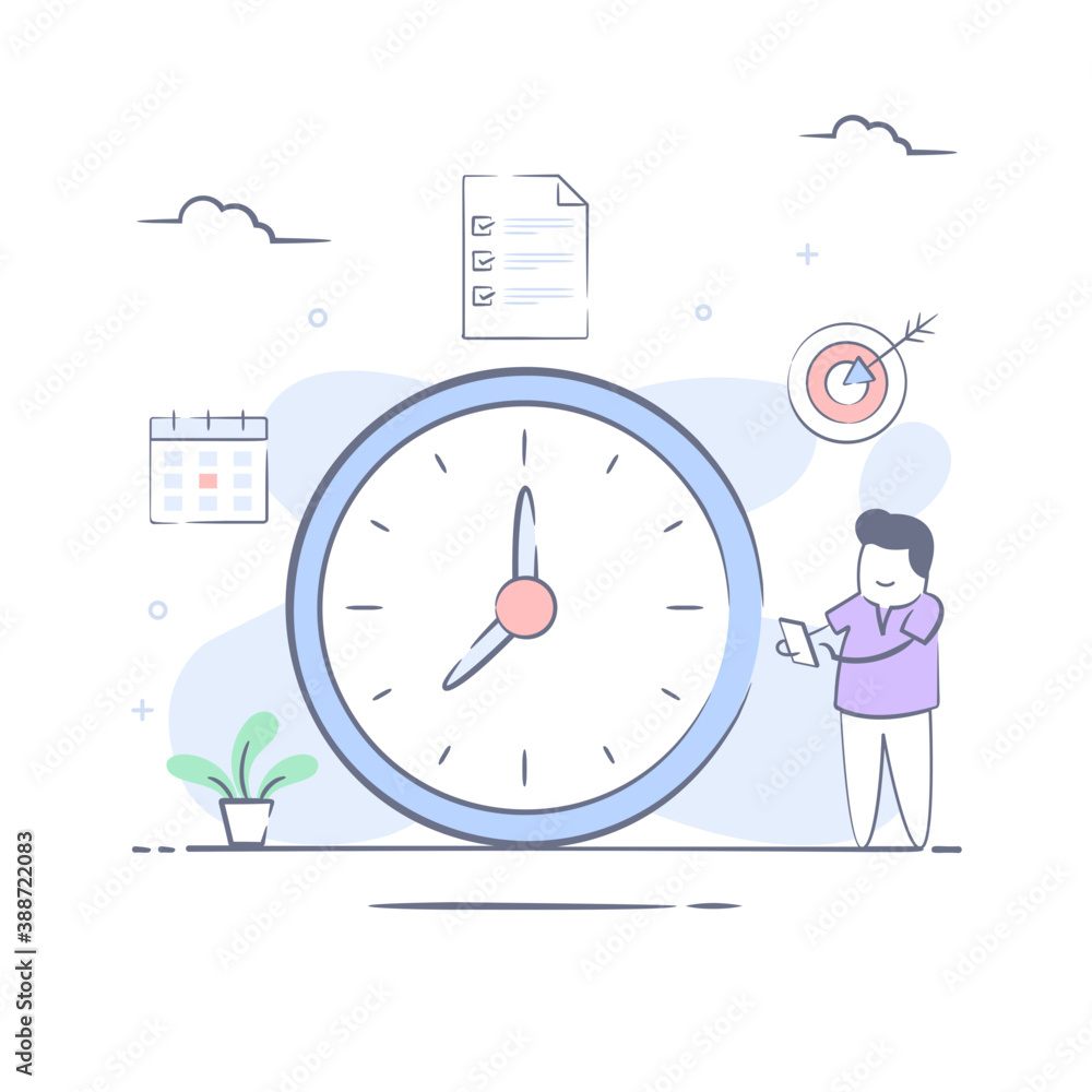 Naklejka premium Time Management 