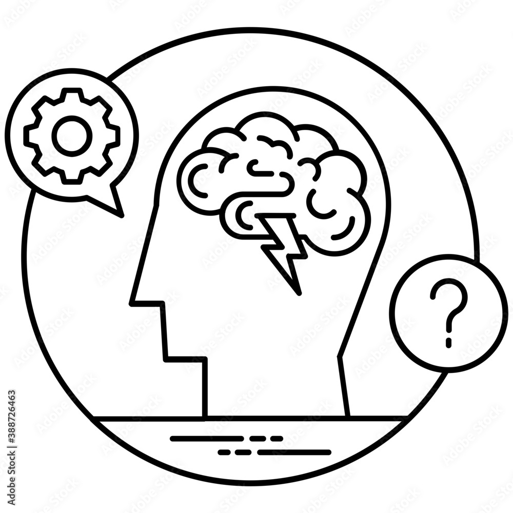 Gears in a human brain with bulb depicting solution development
Gears in a human brain with bulb depicting solution development
