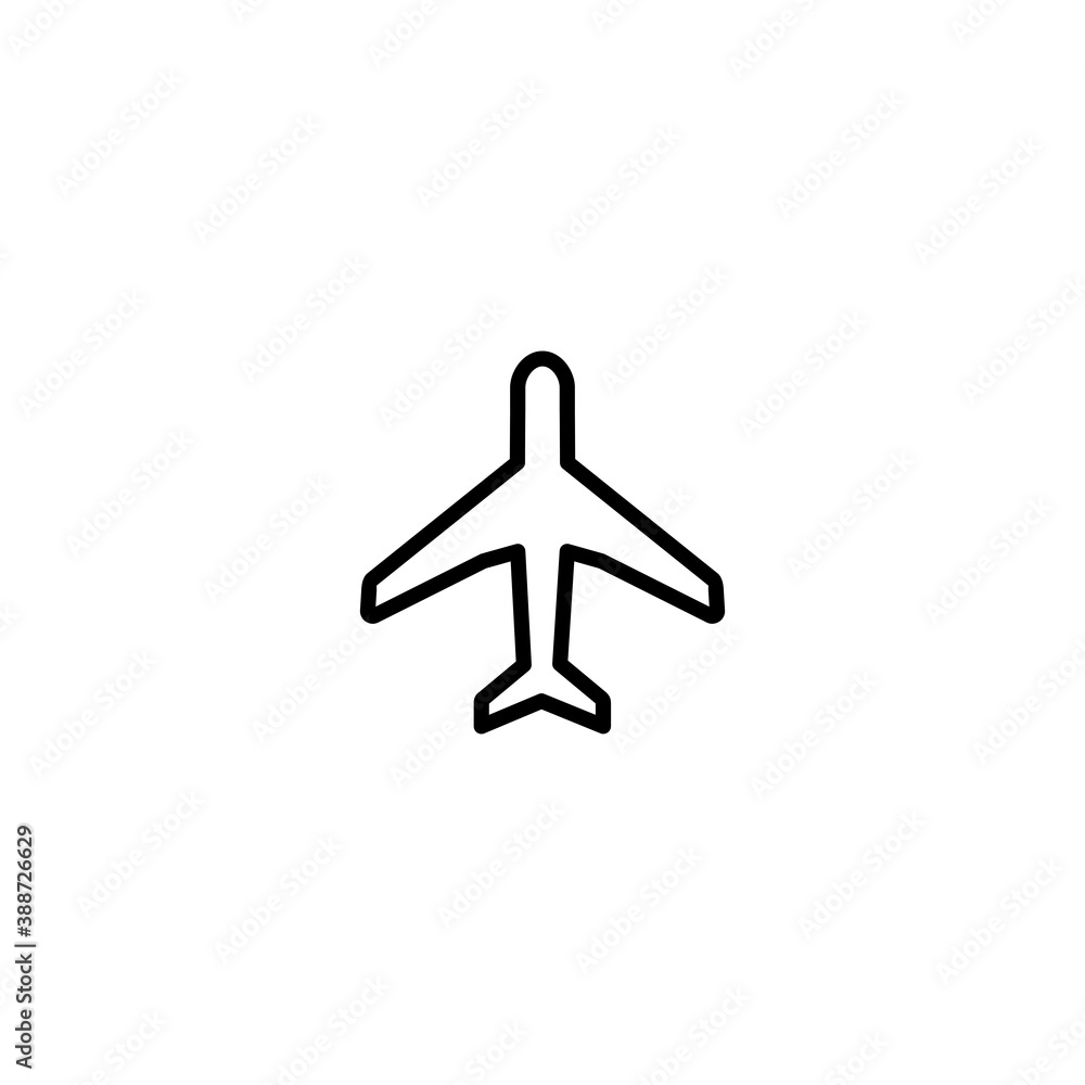airplane line icon. airplane symbol vector airplane line icon. airplane symbol vector