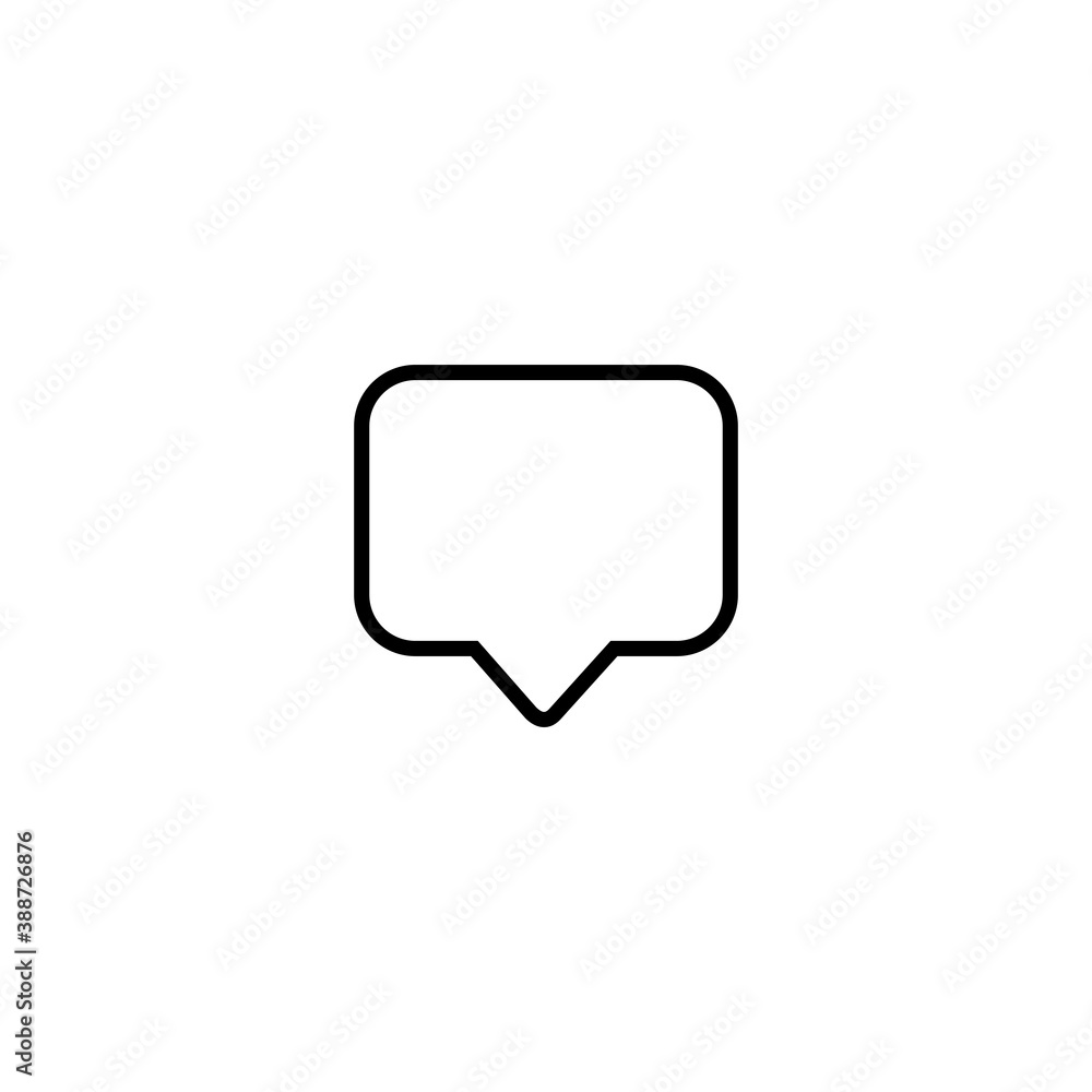 Notifications line icon, Comment icon vector. social media icon - Vector illustration Notifications line icon, Comment icon vector. social media icon - Vector illustration