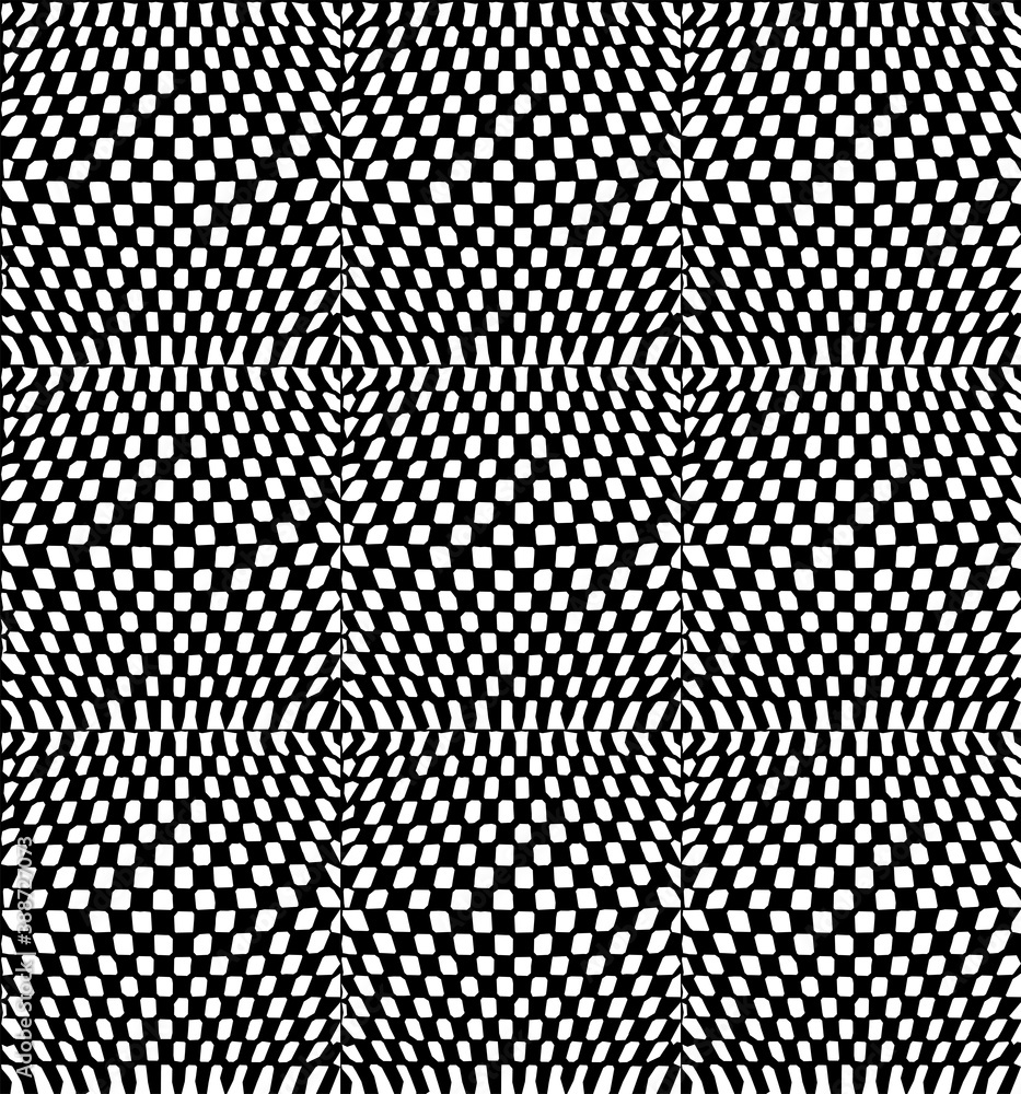 Seamless pattern. Vertical shifts to vanishing points. Seamless pattern. Geometric Rectangular square shape in black and white make braid background Seamless pattern. Vertical shifts to vanishing points. Seamless pattern. Geometric Rectangular square shape in black and white make braid background