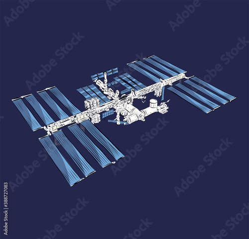 space station, cosmos, international