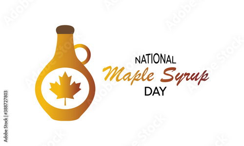 Vector illustration on the theme of National Maple syrup day observed each year on December 17th.