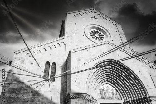 cathedral of San Siro in Sanremo village