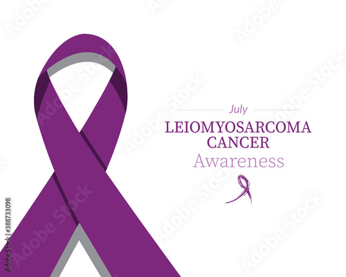 Leiomyosarcoma awareness - purple ribbon color photo