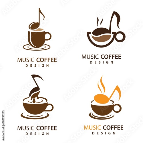 Music coffee logo images